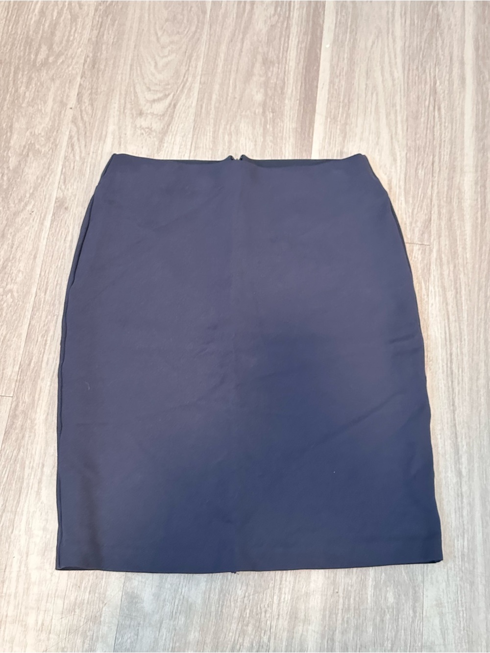 Quince Women Ultra-Stretch Ponte Pencil Skirt Navy Basic M - Picture 2 of 7